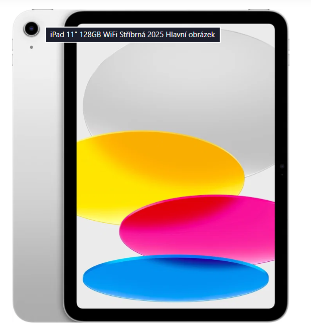 iPad 11" 128GB WiFi Stříbrná 2025